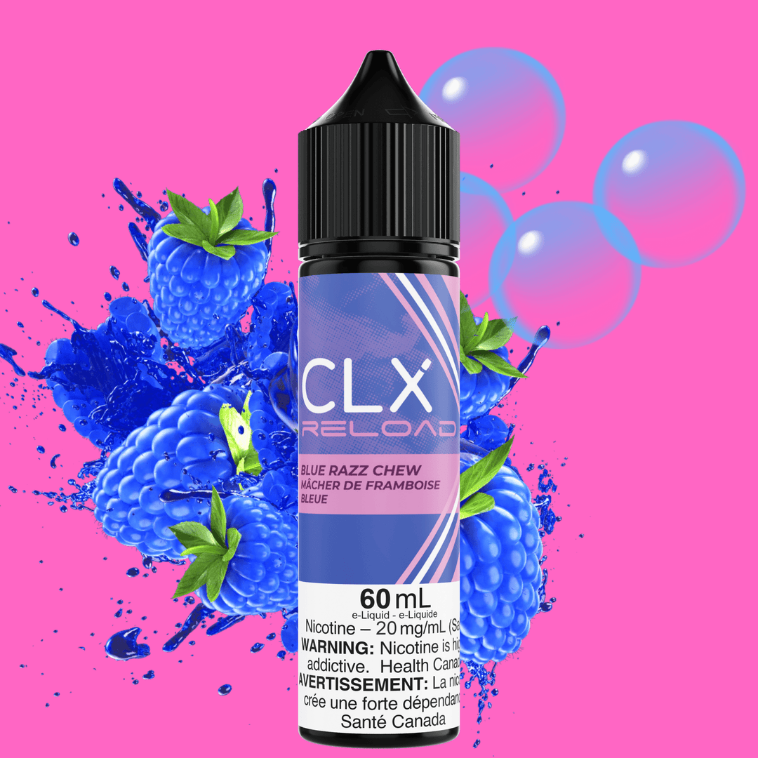 CLX Reload 60ml Salt-Blue Razz Chew 60ml / 20mg Winkler Vape SuperStore and Bong Shop Manitoba Canada