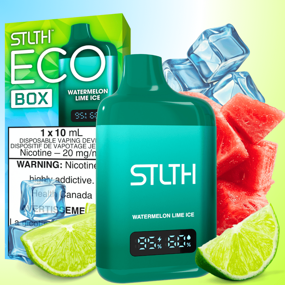 STLTH Eco Box Disposable Vape - Watermelon Lime Ice 10ml / 20mg Winkler Vape SuperStore and Bong Shop Manitoba Canada