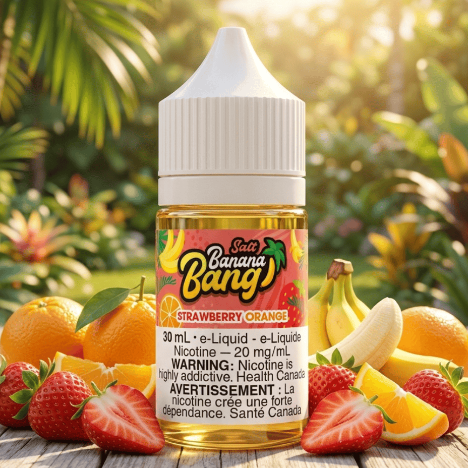 Banana Bang Salt - Strawberry Orange / 30mL / 20mg Winkler Vape SuperStore and Bong Shop Manitoba Canada