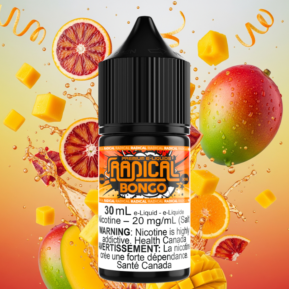 Bongo Salt Nic by Radical E-liquid at Steinbach Vape SuperStore and Bong Shop in Manitoba Canada