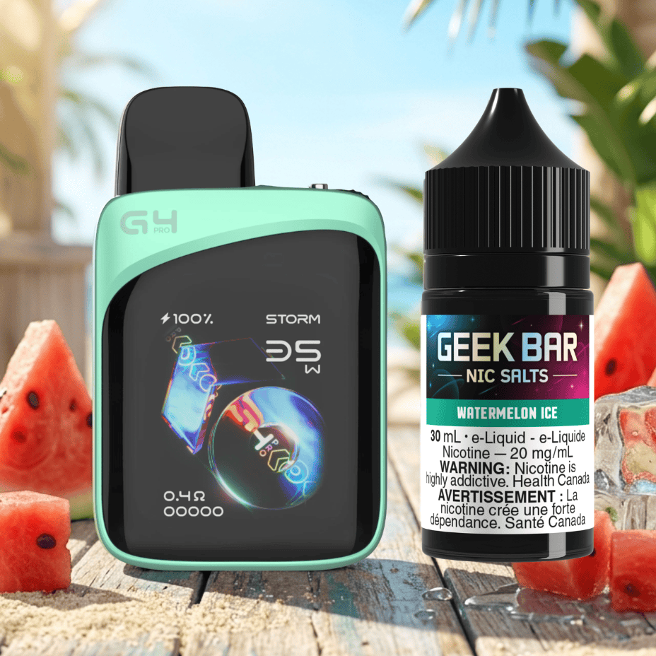 Caliburn G4 Pro KOKO Pod Kit / Geek Bar Salts Watermelon Ice Winkler Vape SuperStore and Bong Shop Manitoba Canada