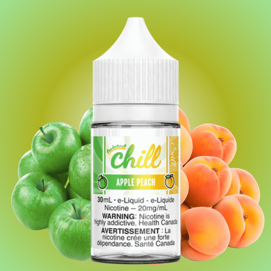 Chill Salt E-Liquid Apple Peach Winkler Vape SuperStore and Bong Shop Manitoba Canada