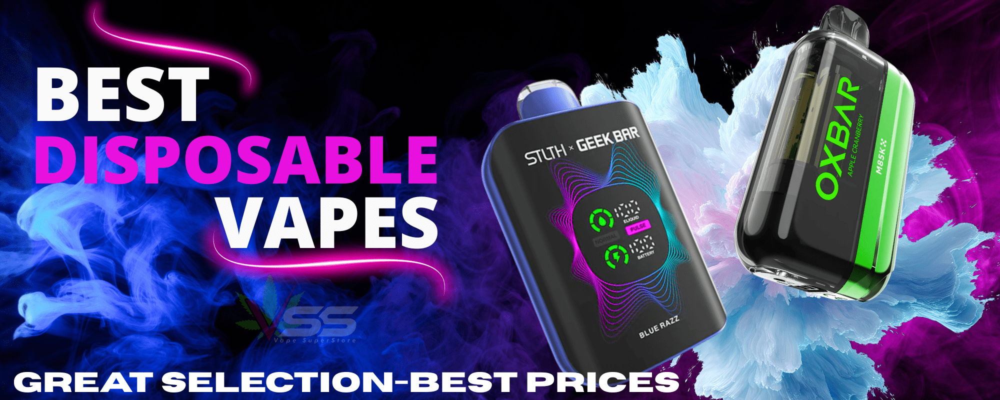 Desktop Banner Best Disposable Vapes at Winkler Vape SuperStore and Bong Shop in Manitoba Canada