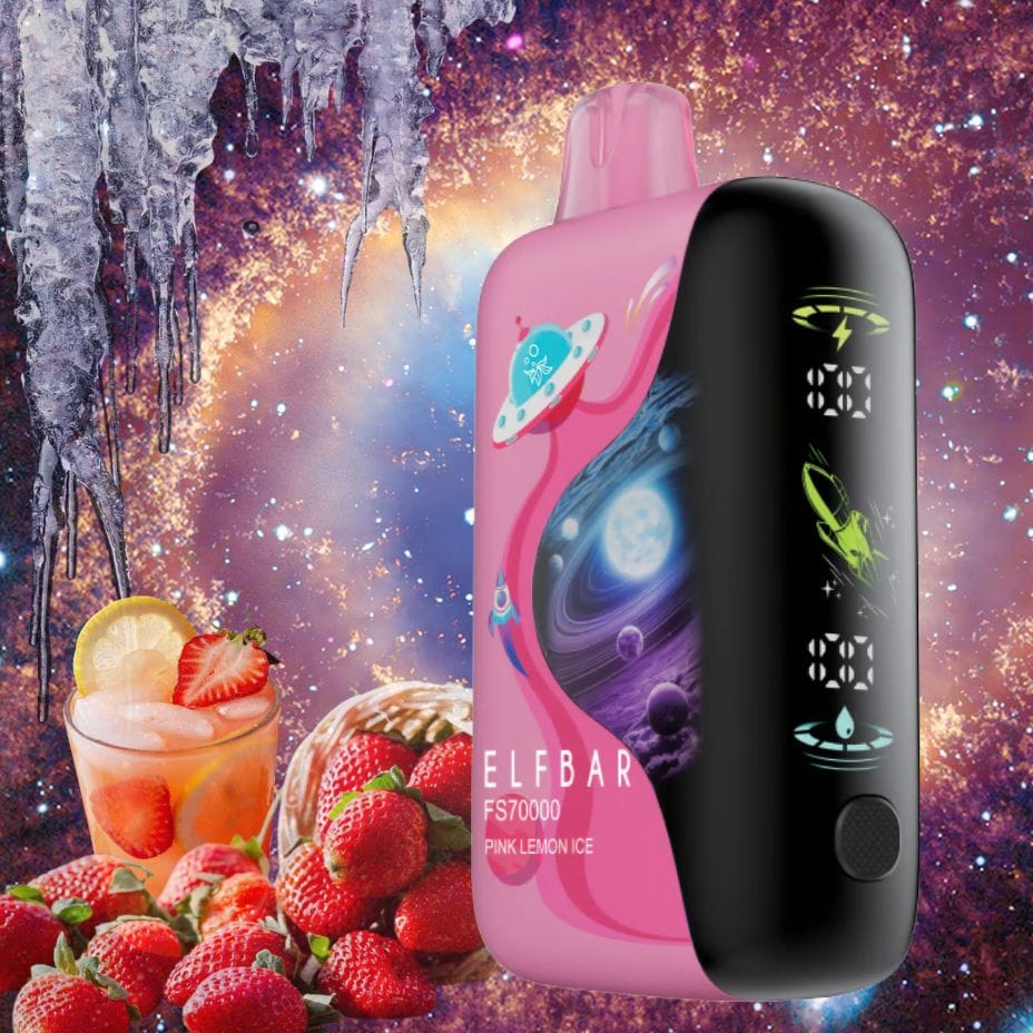 ELFBAR FS70K Disposable Vape - Pink Lemon Ice 70000 / 20mg Winkler Vape SuperStore and Bong Shop Manitoba Canada