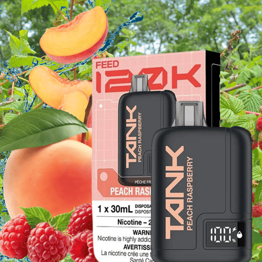 Feed Tank 120k Disposable Vape-Peach Raspberry Winkler Vape SuperStore and Bong Shop Manitoba Canada