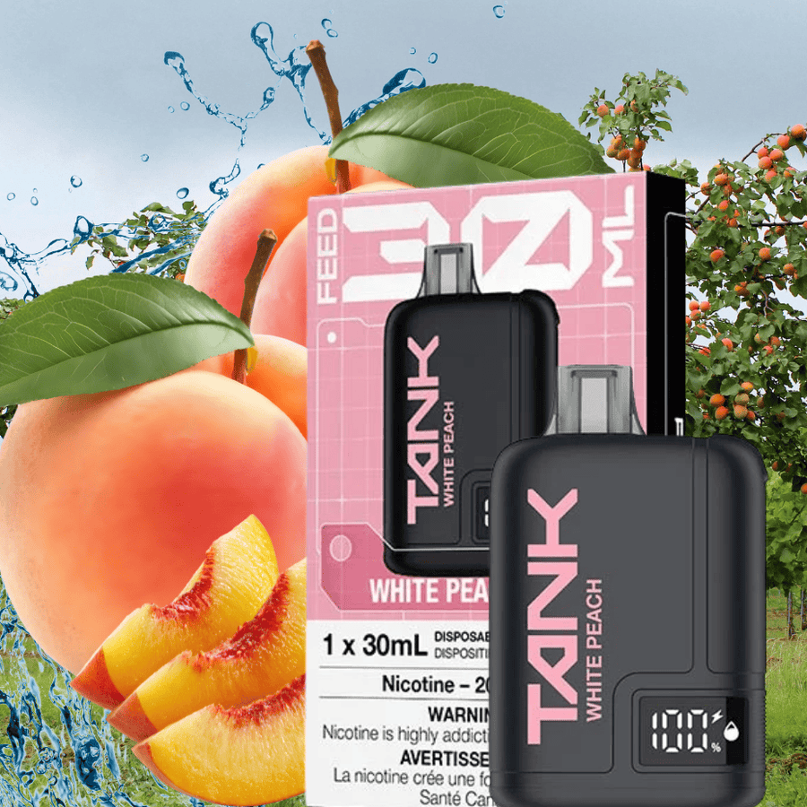 Feed Tank 120k Disposable Vape-White Peach Winkler Vape SuperStore and Bong Shop Manitoba Canada