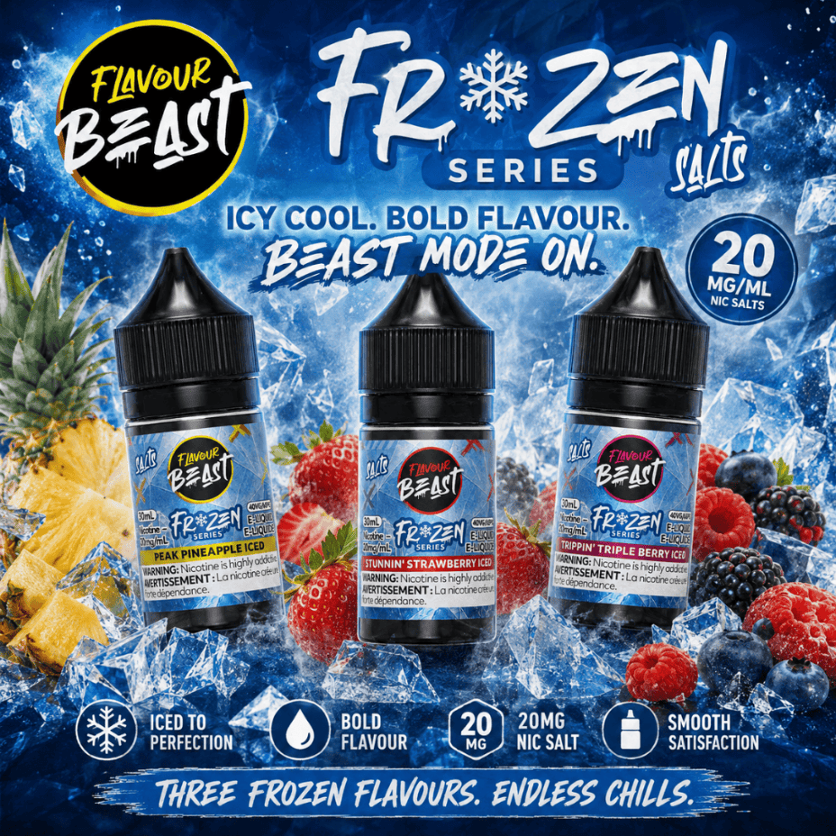 Flavour Beast Frozen Salt Nic at Winkler Vape SuperStore in Manitoba Canada Mobile