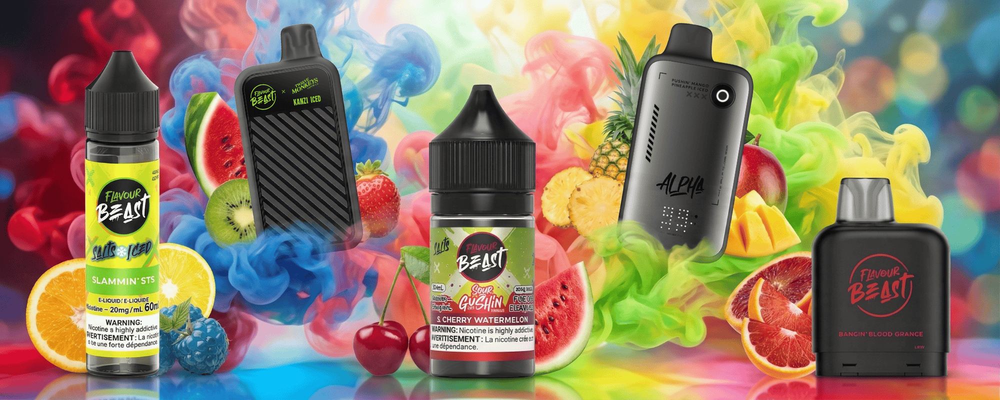 Flavour Beast salts, disposables in Winkler Manitoba