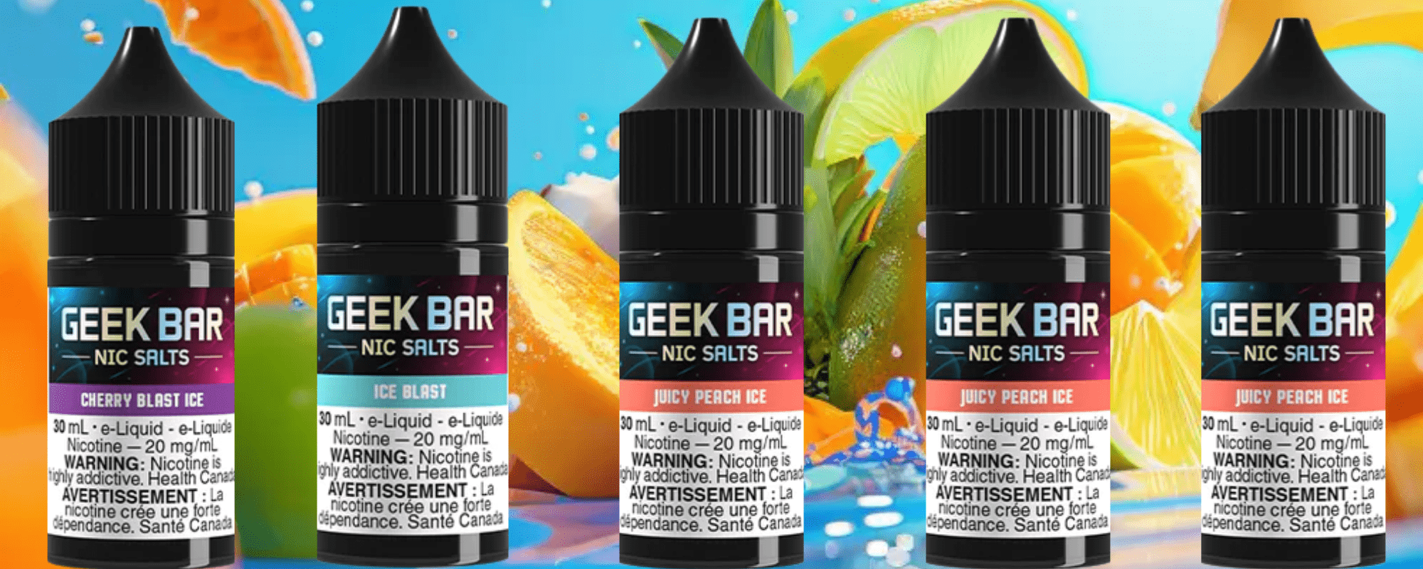 Geek Bar 30mL Nic Salts 20mg at Winkler Vape SuperStore and Bong Shop in Manitoba Canada