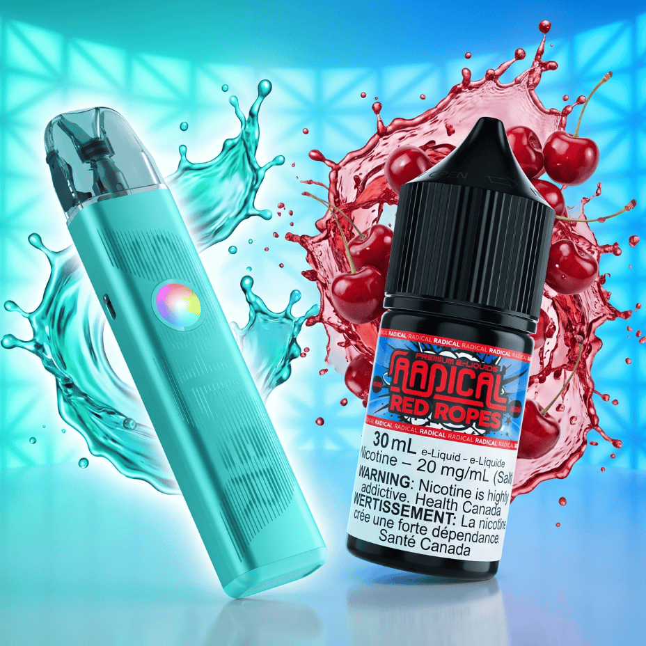 Geekvape Sonder Q 3 Pod Kit / Radical Salt Nic E-Liquid Red Ropes 30mL 20mg Winkler Vape SuperStore and Bong Shop Manitoba Canada