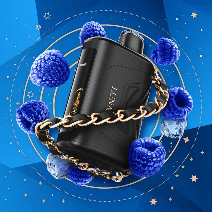 Kraze Luna Disposable Vape-Sapphire Blue Razz Ice in Manitoba Canada