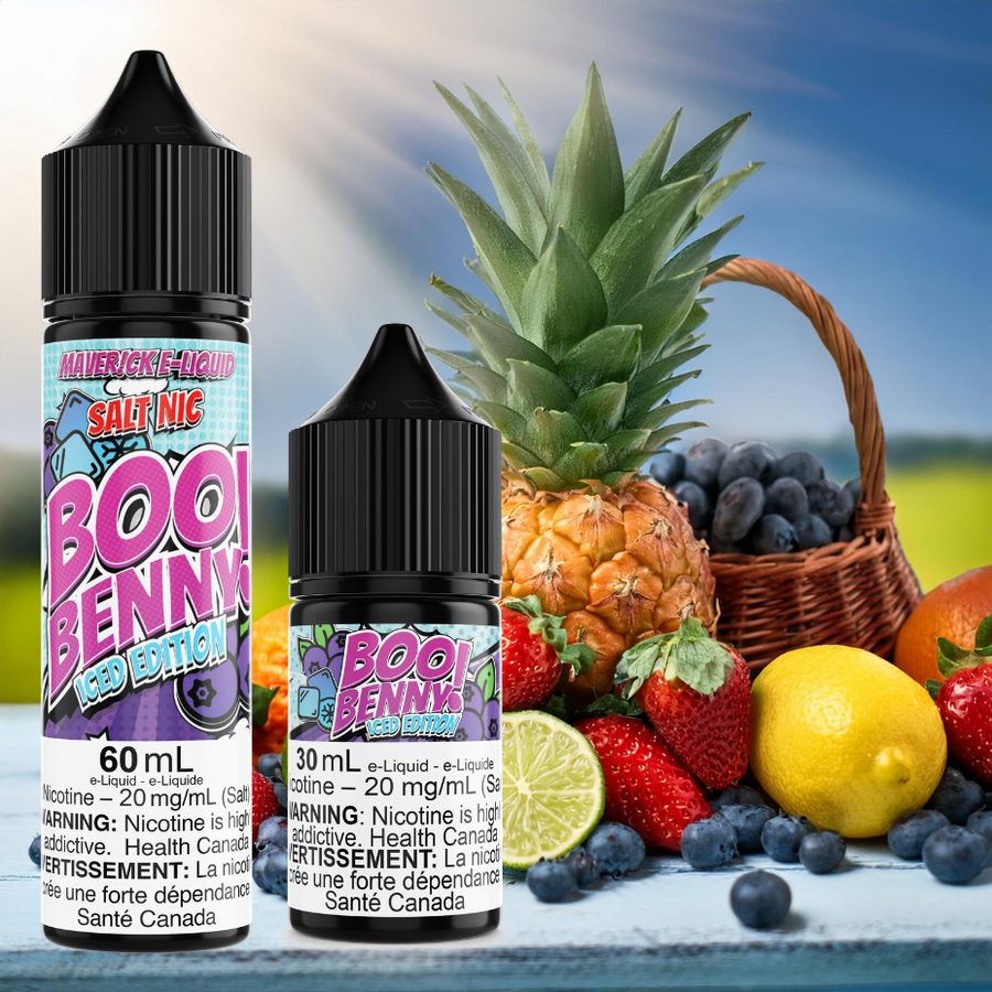 Boo Benny Iced Salt by Maverick E-Liquid 60ml / 20mg Winkler Vape SuperStore and Bong Shop Manitoba Canada