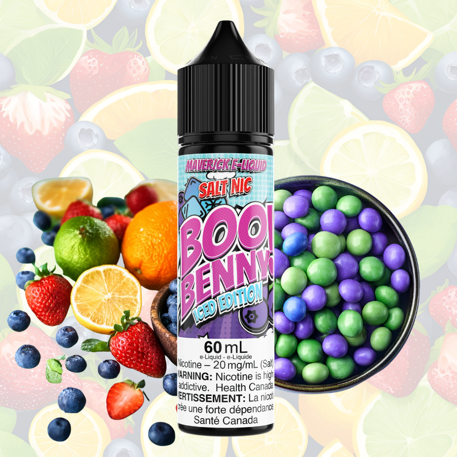 Boo Benny Iced Salt by Maverick E-Liquid 60ml / 20mg Winkler Vape SuperStore and Bong Shop Manitoba Canada