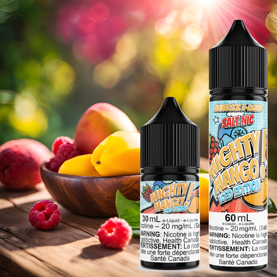 Mighty Mango Iced Salt by Maverick E-Liquid 60ml / 20mg Winkler Vape SuperStore and Bong Shop Manitoba Canada