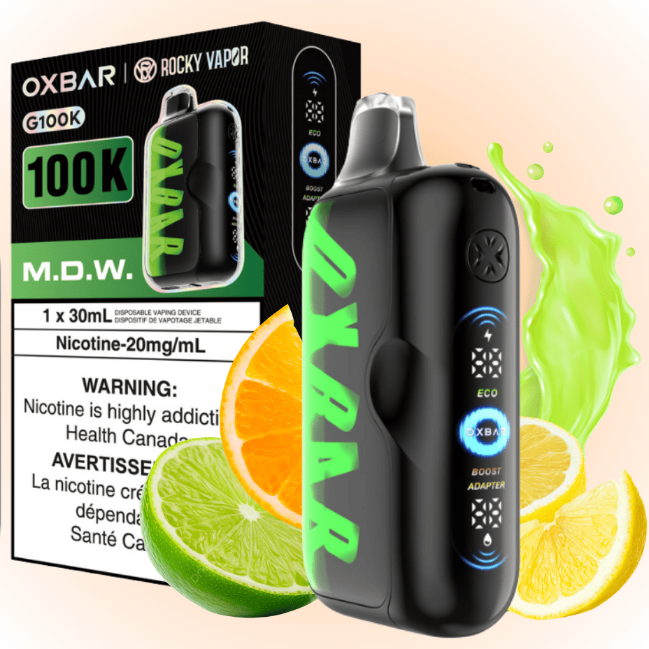 Oxbar G100K Disposable Vape 100000 Puffs / M.D.W. Winkler Vape SuperStore and Bong Shop Manitoba Canada