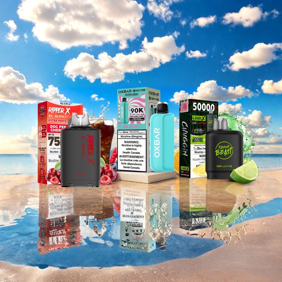 Oxbar Maglink 90K, Level X G2 Ultra 50K, Ripper X 75K Closed Pods Winkler Vape SuperStore and Bong Shop Manitoba Canada