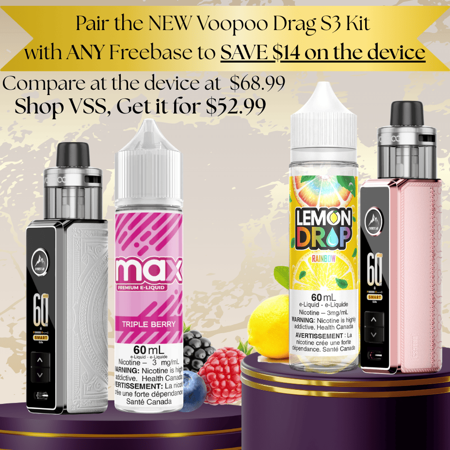 Mobile VooPoo Drag S3 Pod Kit + Freebase Bundle Winkler Vape Superstore and Bong Shop in Canada