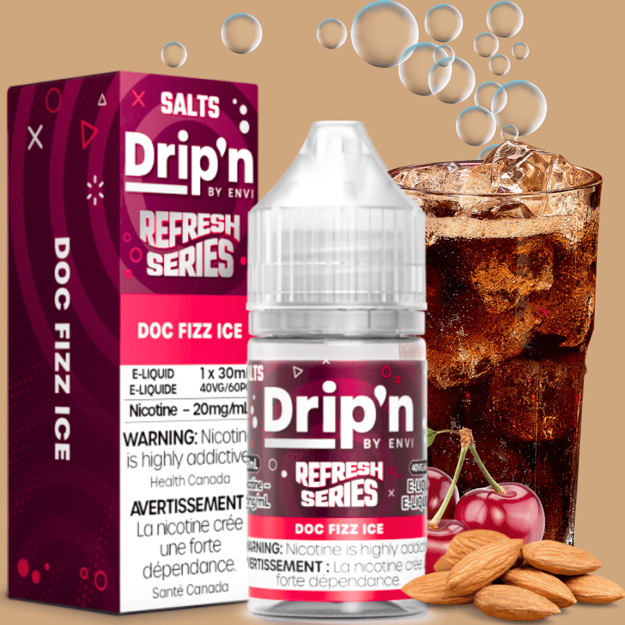 Drip'n by Envi Refresh Salt - Doc Fizz Ice at Airdrie Vape SuperStore and Bong Shop in Alberta Canada