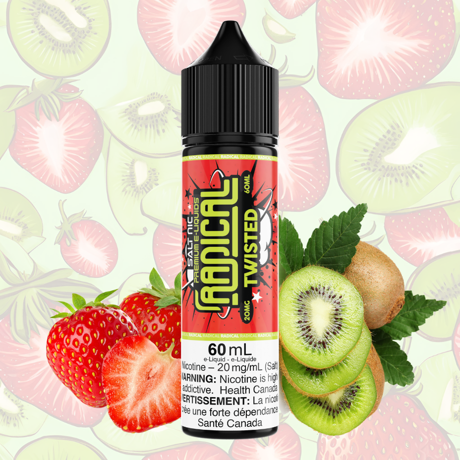 Twisted Salt Nic by Radical E-liquid 60mL / 20mg Winkler Vape SuperStore and Bong Shop Manitoba Canada