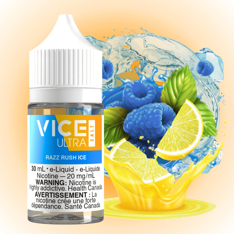 Vice Ultra Salt - Razz Rush Ice at Airdrie Vape SuperStore and Bong Shop in Alberta Canada
