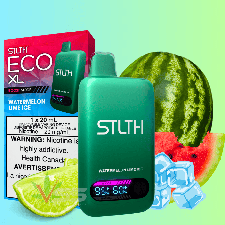 STLTH ECO XL DISPOSABLE VAPE WATERMELON LIME ICE AT WINKLER VAPE SUPERSTORE AND BONG SHOP IN  MANITOBA CANADA 