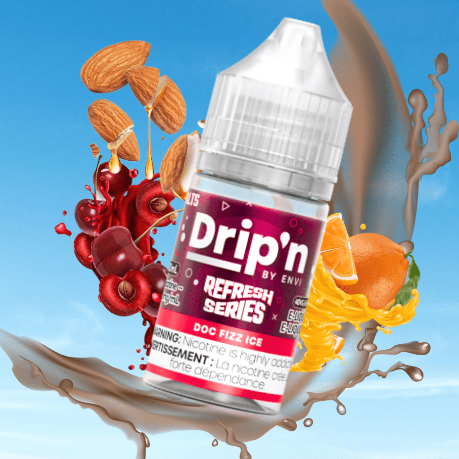 Drip'n by Envi Refresh Salt - Doc Fizz Ice at Airdrie Vape SuperStore and Bong Shop in Alberta Canada