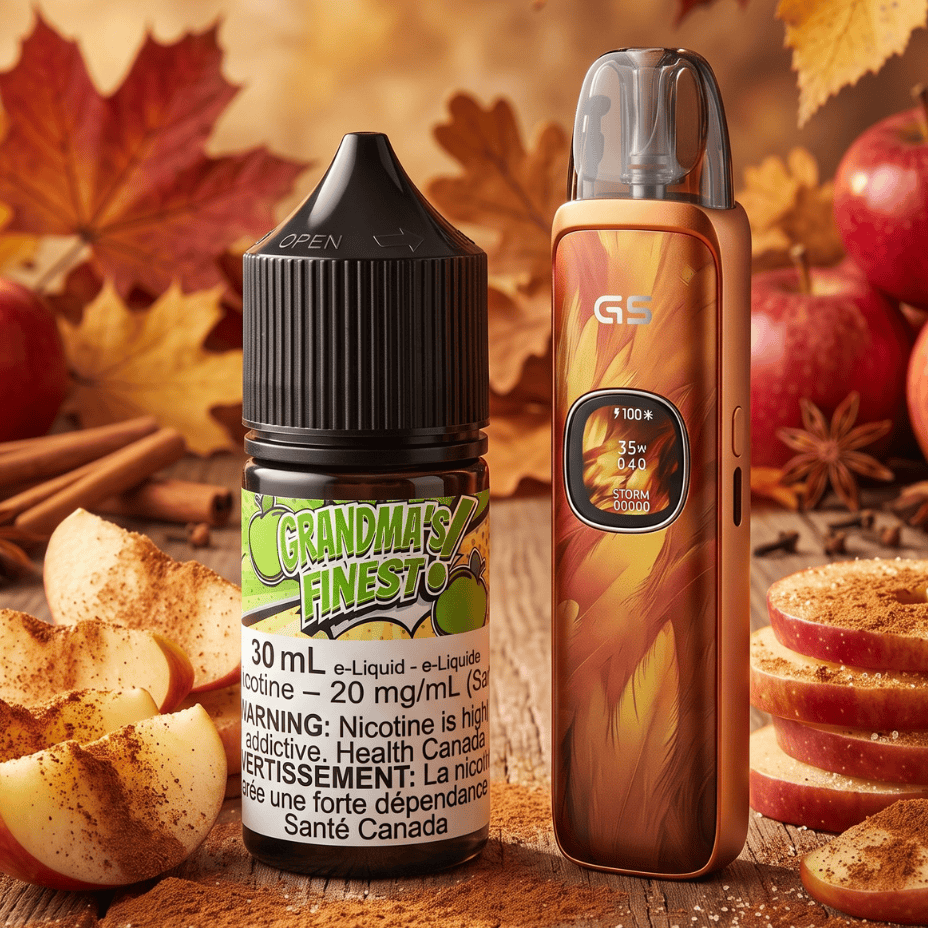 Uwell Caliburn G5 Pod Kit / Maverick Salt 30mL 20mg Grandma's Finest Winkler Vape SuperStore and Bong Shop Manitoba Canada
