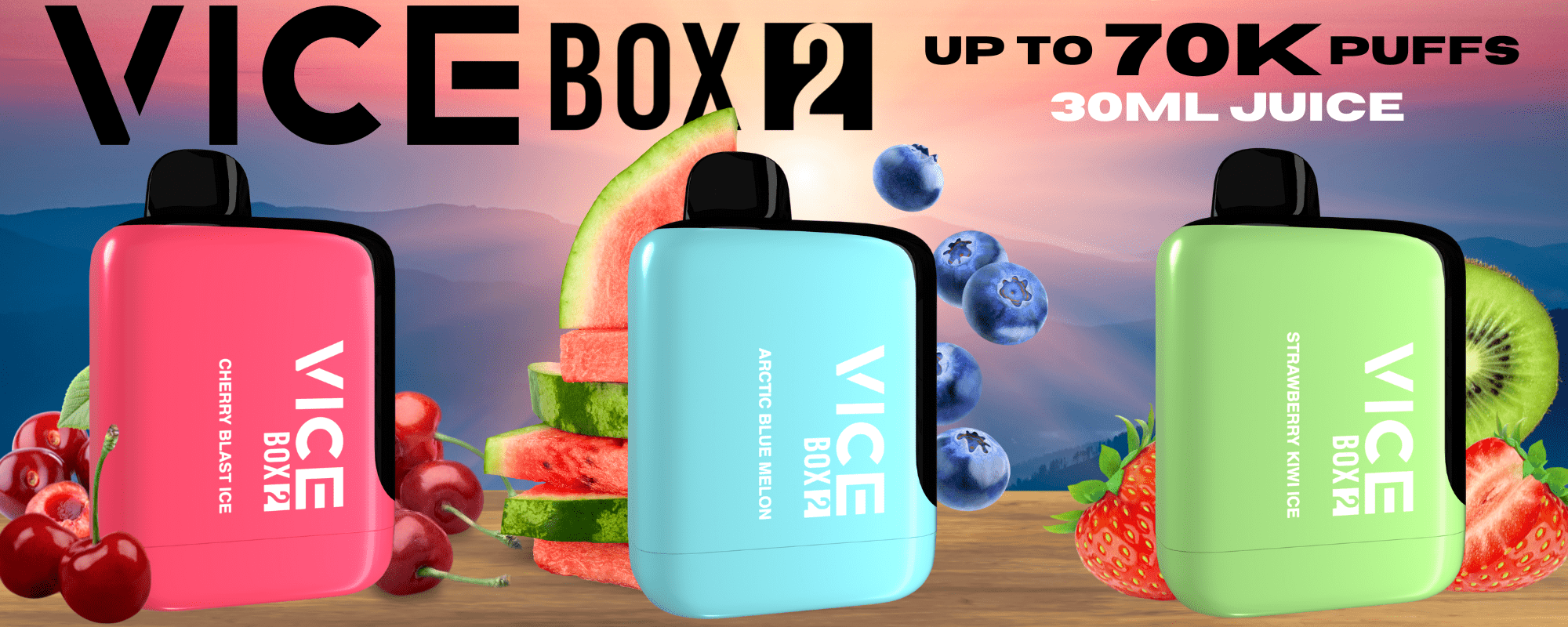 Vice Box 2 70k Disposable Vape Web Banner Winkler Vape SuperStore and Bong Shop in Manitoba Canada