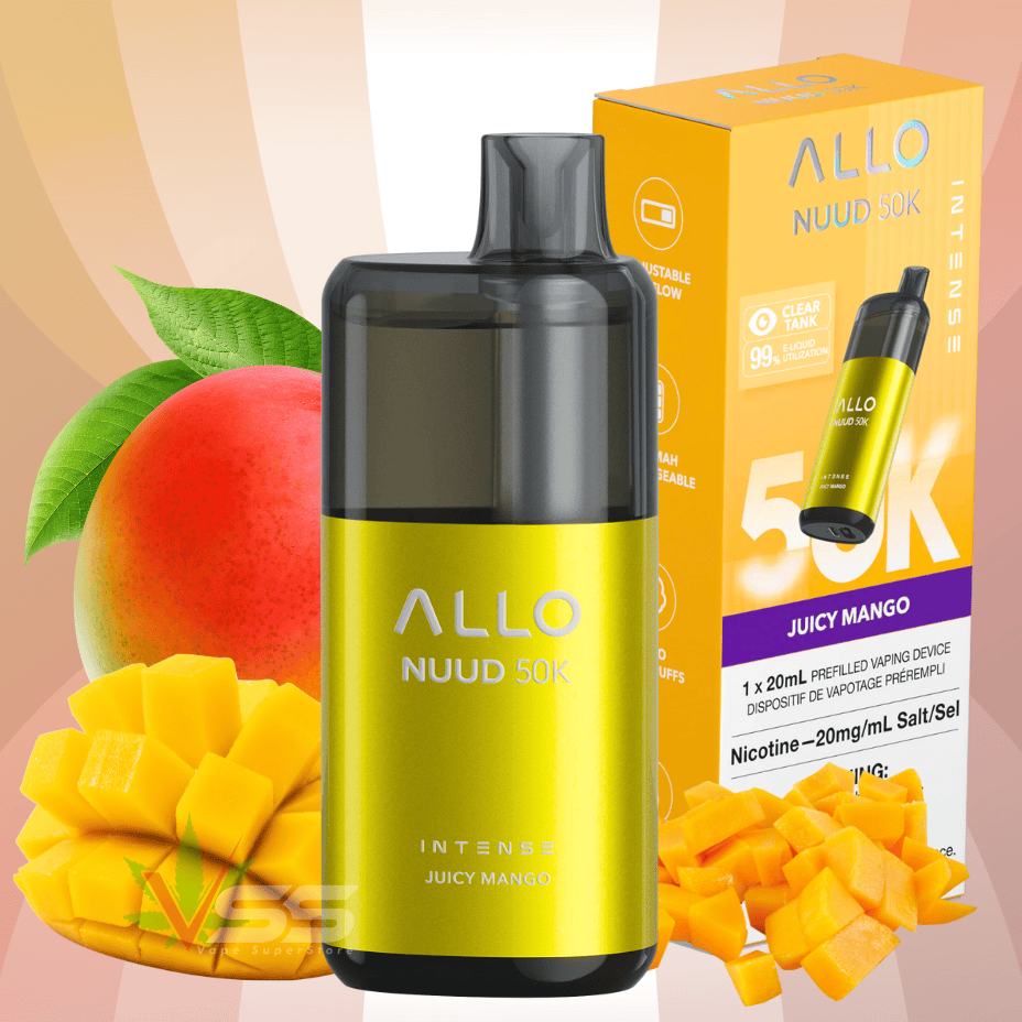 ALLO Nuud 50K Disposable Vape - Juicy Mango Winkler Vape SuperStore and Bong Shop Manitoba Canada