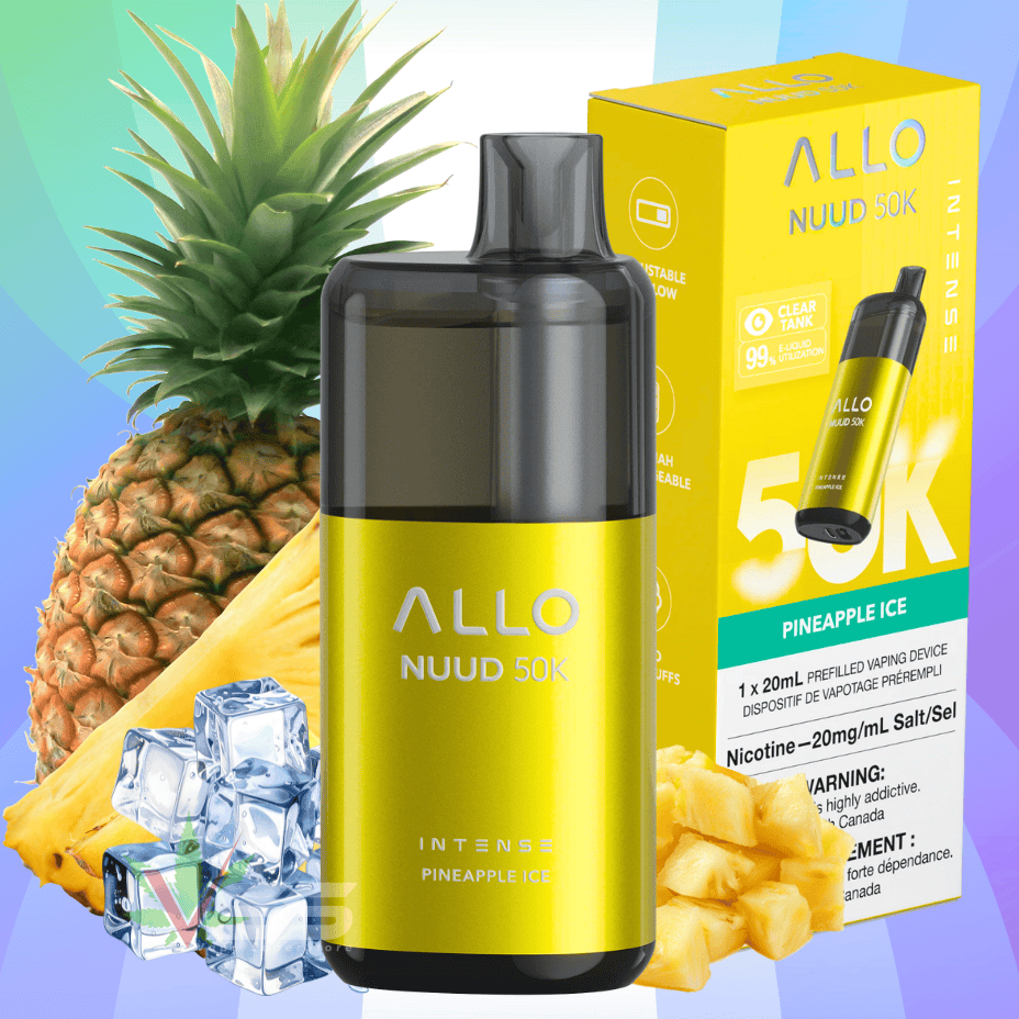 ALLO Nuud 50K Disposable Vape - Pineapple Ice Winkler Vape SuperStore and Bong Shop Manitoba Canada