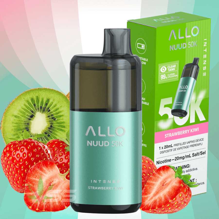 ALLO Nuud 50K Disposable Vape - Strawberry Kiwi Winkler Vape SuperStore and Bong Shop Manitoba Canada