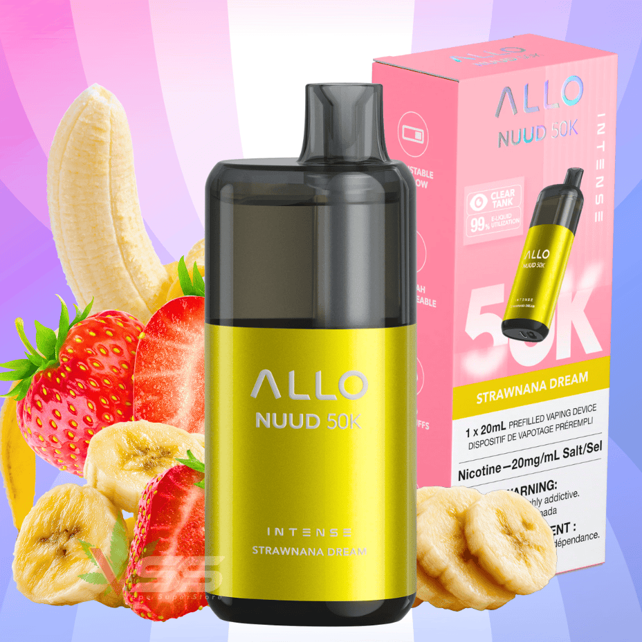 ALLO Nuud 50K Disposable Vape - Strawnana Dream Winkler Vape SuperStore and Bong Shop Manitoba Canada