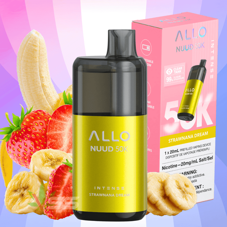 ALLO Nuud 50K Disposable Vape - Strawnana Dream Winkler Vape SuperStore and Bong Shop Manitoba Canada