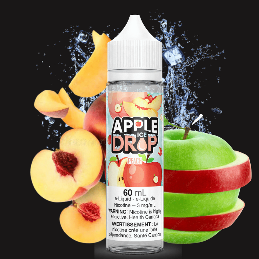 Apple Drop Freebase E-Liquid Peach Ice by Apple Drop E-Liquid Peach Ice by Apple Drop E-Liquid-Winkler Vape SuperStore & Bong Shop