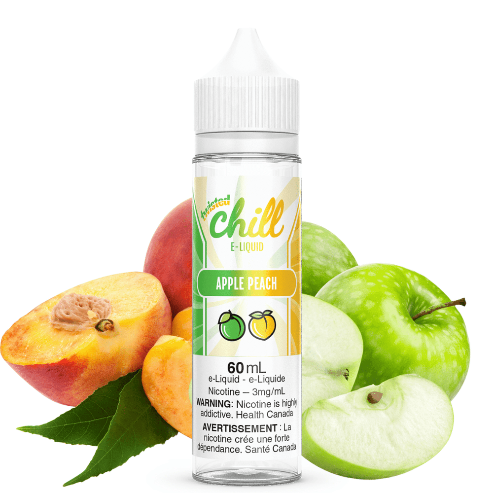 Apple Peach by Chill E-liquid Winkler Vape SuperStore and Bong Shop Manitoba Canada