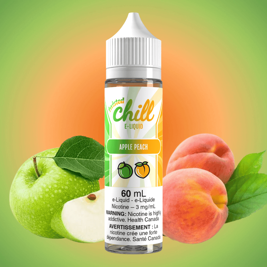 Apple Peach by Chill E-liquid Winkler Vape SuperStore and Bong Shop Manitoba Canada