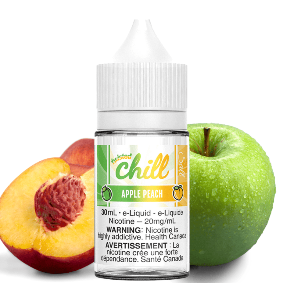 Apple Peach Salts by Chill E-Liquid Winkler Vape SuperStore and Bong Shop Manitoba Canada