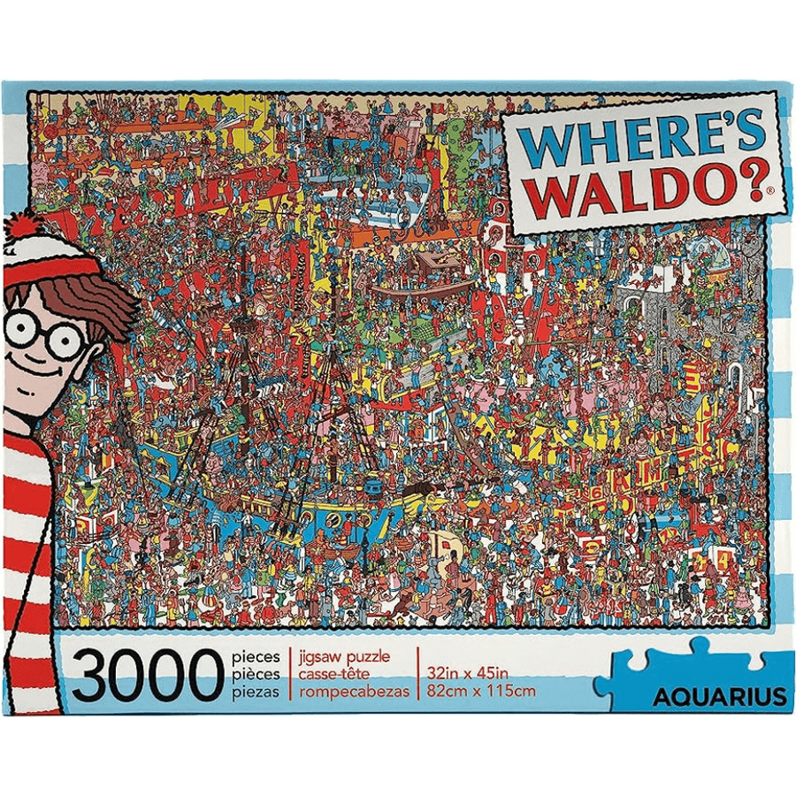 Aquarius Lifestyle Accessories Aquarius-Where's Waldo 3000pc Puzzle Aquarius-Where's Waldo 3000pc Puzzle-Winkler Vape SuperStore, Manitoba