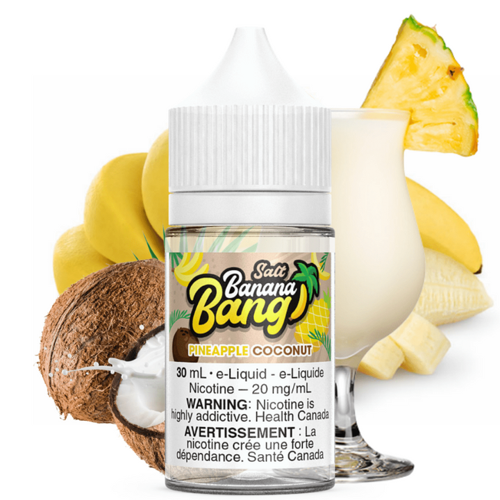 Banana Bang E-Liquid Salt Nic Pineapple Coconut Salt by Banana Bang E-Liquid Pineapple Coconut Salt by Banana Bang E-Liquid-Winkler Vape SuperStore