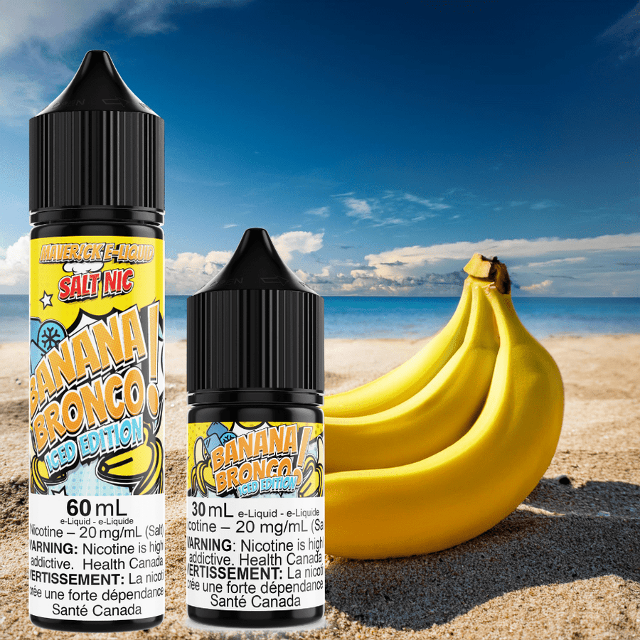 Banana Bronco Iced Salt by Maverick E-Liquid Winkler Vape SuperStore and Bong Shop Manitoba Canada