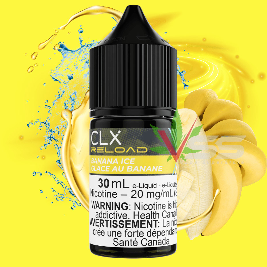 Banana Ice Salt by CLX Reload E-Liquid Winkler Vape SuperStore and Bong Shop Manitoba Canada