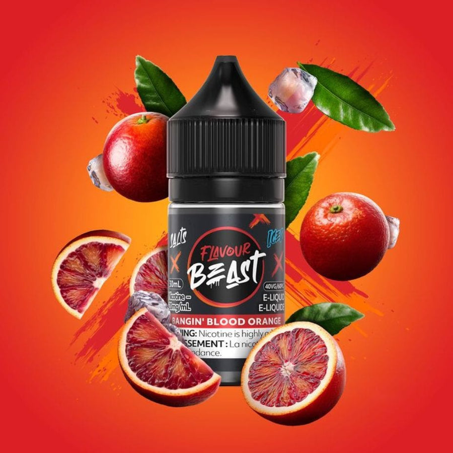Bangin' Blood Orange Iced Salts by Flavour Beast E-Liquid 30ml / 20mg Winkler Vape SuperStore and Bong Shop Manitoba Canada