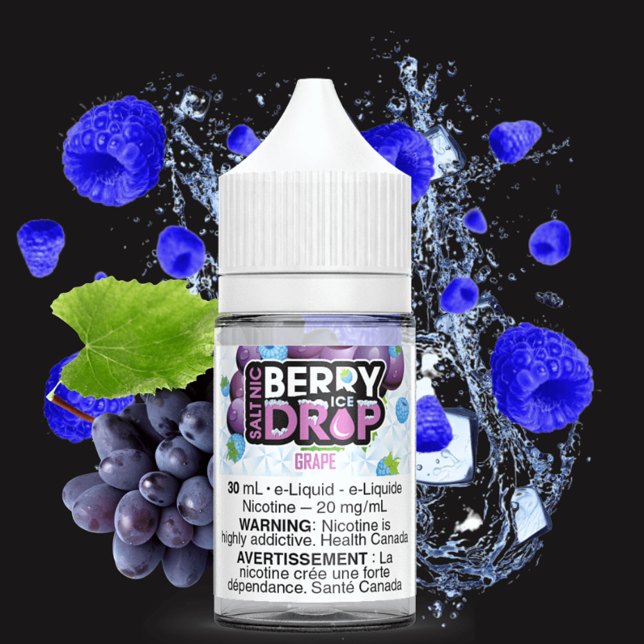 Berry Drop Salt Nic E-Liquid Grape Ice Salt by Berry Drop E-Liquid Grape Ice Salts by Berry Drop-Winkler Vape SuperStore & Bong Shop MB