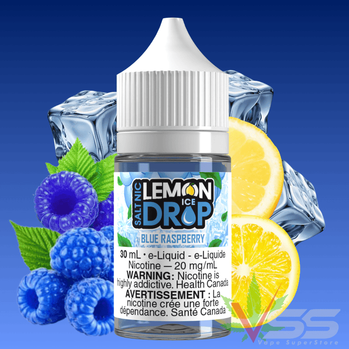 Blue Raspberry Ice Salt by Lemon Drop E-liquid Winkler Vape SuperStore and Bong Shop Manitoba Canada