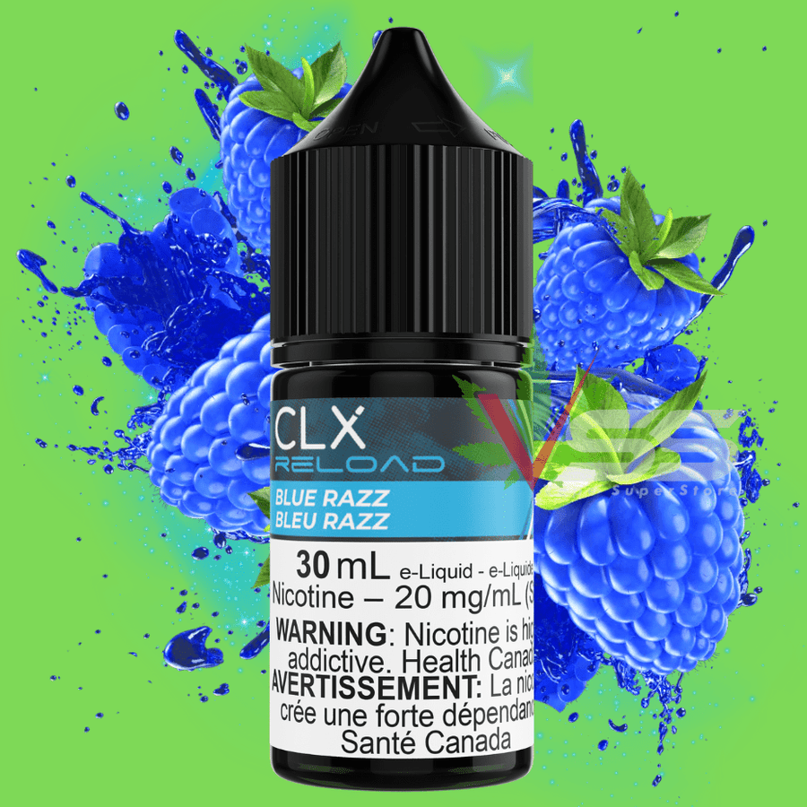 Blue Razz Salt by CLX Reload E-Liquid Winkler Vape SuperStore and Bong Shop Manitoba Canada