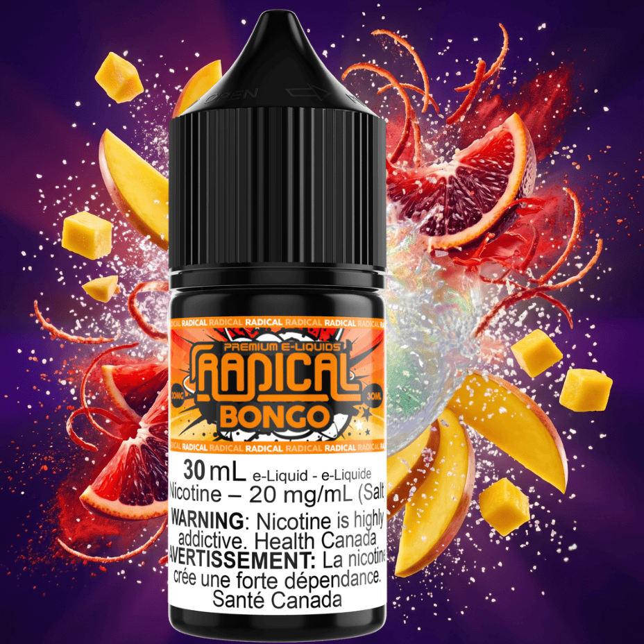 Bongo Salt Nic by Radical E-liquid 30mL / 12mg Winkler Vape SuperStore and Bong Shop Manitoba Canada