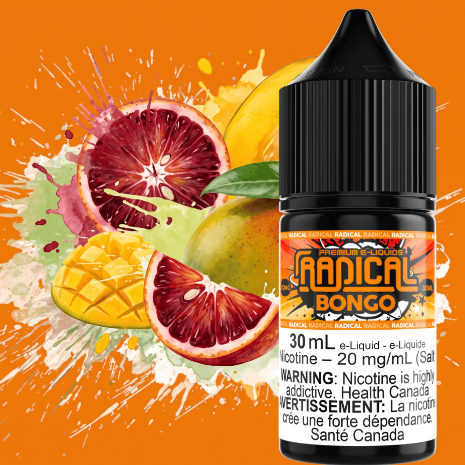 Bongo Salt Nic by Radical E-liquid Winkler Vape SuperStore and Bong Shop Manitoba Canada