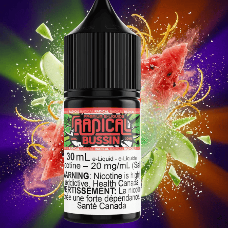 Bussin Salt Nic by Radical E-liquid 30ml / 12mg Winkler Vape SuperStore and Bong Shop Manitoba Canada