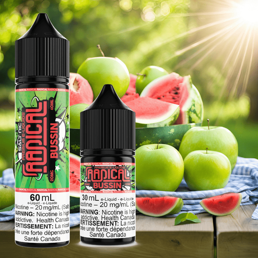 Bussin Salt Nic by Radical E-liquid Winkler Vape SuperStore and Bong Shop Manitoba Canada