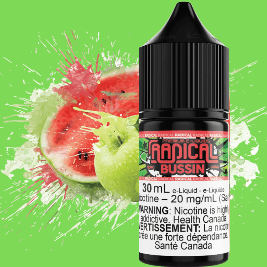 Bussin Salt Nic by Radical E-liquid Winkler Vape SuperStore and Bong Shop Manitoba Canada